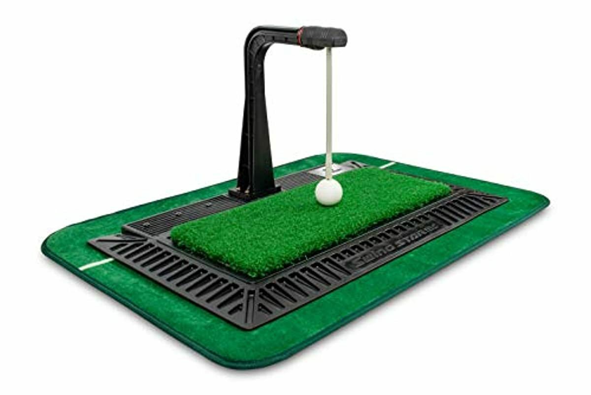 golf practice mat that shows swing path